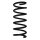 Suspension spring set rear coil spring 279mm SPIDAN for FIAT PANDA 312