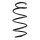 Suspension spring set front coil spring 363mm SPIDAN for MERCEDES C KLASSE W204