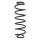 Fahrwerksfeder-Set hinten Schraubenfeder 340mm SPIDAN für FORD FIESTA V