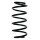 Suspension spring set front coil spring 308mm SPIDAN for OPEL MERIVA A