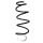 Suspension spring set front coil spring 392mm SPIDAN for CITROËN C3 AIRCROSS