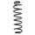 Suspension spring set rear coil spring 392mm SPIDAN for AUDI A4 Allroad