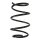 Suspension spring set front coil spring 303mm SPIDAN for BMW 3 E46