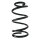 Suspension spring set front coil spring 353mm SPIDAN for FORD TRANSIT panel van