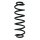 Suspension spring set rear coil spring 357mm SPIDAN for AUDI Q3 8UB