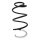 Suspension spring set front coil spring 341mm SPIDAN for KIA CEED JD