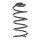 Suspension spring set rear coil spring 269mm SPIDAN for OPEL ADAM M13