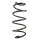 Suspension spring set front coil spring 351mm SPIDAN for SKODA OCTAVIA II
