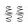 Fahrwerksfeder-Set vorne Schraubenfeder 318mm SPIDAN für SEAT LEON (5F1)