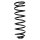 Suspension spring set rear coil spring 409mm SPIDAN for VOLVO 850 854