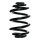 Suspension spring set rear coil spring 245mm SPIDAN for BMW 3 E46