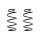 Suspension spring set front coil spring 293mm SPIDAN for AUDI A2 8Z0