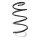 Suspension spring set front coil spring 351mm SPIDAN for RENAULT LAGUNA