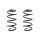 Suspension spring set front coil spring 334mm SPIDAN for FORD KUGA II
