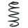 Suspension spring set front coil spring 334mm SPIDAN for FORD KUGA II