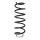 Suspension spring set front coil spring 409mm SPIDAN for CITROËN C5 III