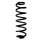 Fahrwerksfeder-Set hinten Schraubenfeder 359mm SPIDAN für SKODA SUPERB III