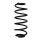 Suspension spring set rear coil spring 323mm SPIDAN for TOYOTA YARIS P1