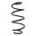 Suspension spring set front coil spring 356mm SPIDAN for VOLVO S60 II