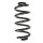 Fahrwerksfeder-Set hinten Schraubenfeder 298mm SPIDAN für AUDI A6 C6