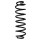 Suspension spring set rear coil spring 376mm SPIDAN for FORD ECOSPORT 1.0