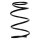 Suspension spring set front coil spring 306mm SPIDAN for TOYOTA CELICA Coupe