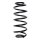 Suspension spring set rear coil spring 316mm SPIDAN for TOYOTA YARIS VERSO