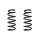Suspension spring set front coil spring 280mm SPIDAN for BMW 5 F10