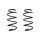 Fahrwerksfeder-Set vorne Schraubenfeder 299mm SPIDAN für OPEL ADAM (M13)