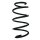 Fahrwerksfeder-Set vorne Schraubenfeder 299mm SPIDAN für OPEL ADAM (M13)