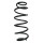 Suspension spring set front coil spring 430mm SPIDAN for VOLVO V70 III