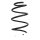 Suspension spring set front coil spring 321mm with sleeve SPIDAN for KONA OS