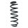 Suspension spring set rear coil spring 320mm SPIDAN for SKODA SCALA NW1