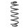 Fahrwerksfeder-Set hinten Schraubenfeder 304mm SPIDAN für OPEL ASTRA K