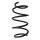 Suspension spring set front coil spring 339mm SPIDAN for TOYOTA COROLLA