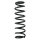 Suspension spring set rear coil spring 340mm SPIDAN for CITROËN C4 AIRCROSS