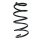 Fahrwerksfeder-Set vorne Schraubenfeder 318mm SPIDAN für OPEL CORSA D
