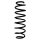 Suspension spring set rear coil spring 333mm SPIDAN for HONDA CIVIC IX