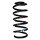 Fahrwerksfeder-Set hinten Schraubenfeder 236mm SPIDAN für RENAULT CLIO IV