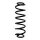 Fahrwerksfeder-Set hinten Schraubenfeder 341mm SPIDAN für SKODA OCTAVIA III