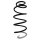 Suspension spring set front coil spring 412mm SPIDAN for PEUGEOT 3008 I