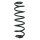 Suspension spring set rear coil spring 353mm SPIDAN for CITROËN C4 II