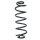 Fahrwerksfeder-Set hinten Schraubenfeder 376mm SPIDAN für AUDI A6 C7