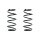 Suspension spring set front coil spring 311mm SPIDAN for OPEL ASTRA G