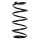 Suspension spring set front coil spring 311mm SPIDAN for OPEL ASTRA G