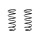 Fahrwerksfeder-Set hinten Schraubenfeder 382mm SPIDAN für TOYOTA LAND CRUISER