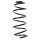 Suspension spring set front coil spring 341mm SPIDAN for AUDI A3 8L1