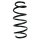 Suspension spring set front coil spring 322mm SPIDAN for OPEL COMBO Tour