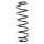 Fahrwerksfeder-Set hinten Schraubenfeder 328mm SPIDAN für AUDI A2 (8Z0)