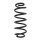 Fahrwerksfeder-Set hinten Schraubenfeder 300mm SPIDAN für VW GOLF V